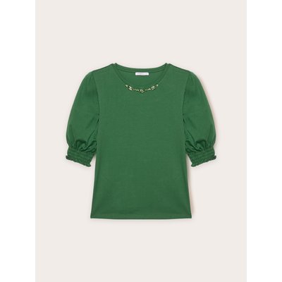 T-shirt en jersey de coton teinte unie MOTIVI