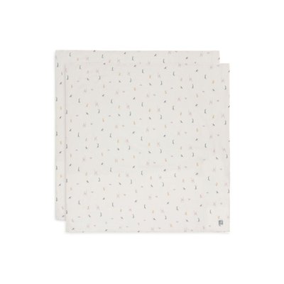 Lot de 2 langes gaze de coton 115 x 115 cm Jungle Jambo JOLLEIN