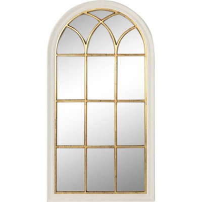 Miroir fenêtre doré style glamour en bois paulownia RECOLLECTION