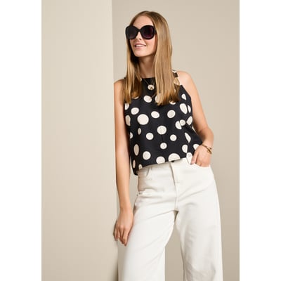 Top sans manches à pois LOLALIZA