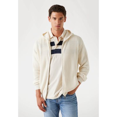 Cardigan Capuche Maille Côtelée GUESS