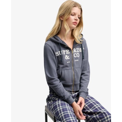 Sweat zippé à capuche Athletic Essentials coupe décontractée SUPERDRY