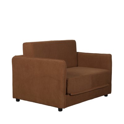 Fauteuil convertible 109x200cm en velours côtelé - JOPIE DRAWER