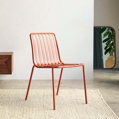Chaise en métal orange GABY TIKAMOON