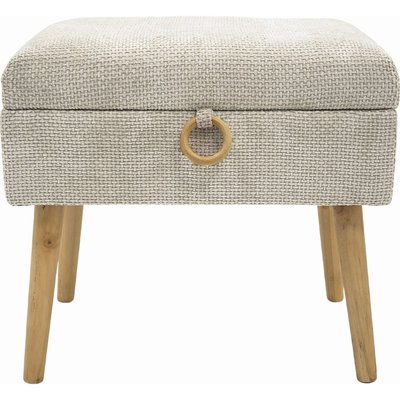 Tabouret  en tissu épais bois  style scandinave RECOLLECTION