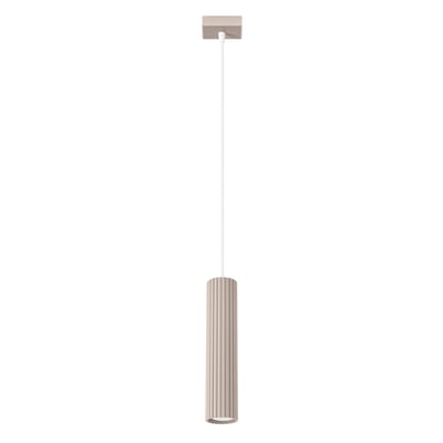 Suspension Aluminium Taupe GU10 1 Karbon EDEN