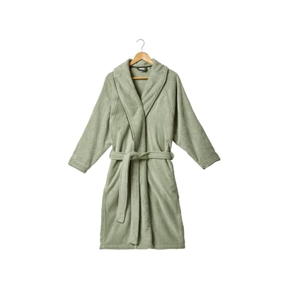Peignoir mixte SASHA CARRE BLANC