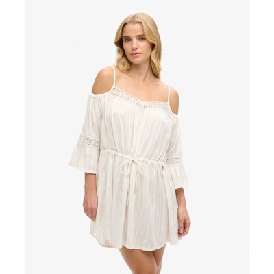 Robe blanche superdry La Redoute