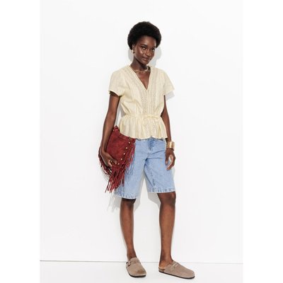 Blouse ajourée brodée PROMOD