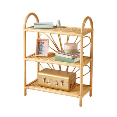 Etagère bibliothèque rotin 3 niveaux Fleur VERTBAUDET