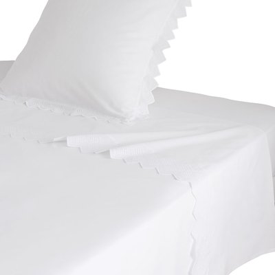 Drap plat brodé en coton, Made in France, OPÉRA ORIGIN