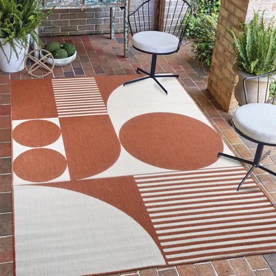 Tapis extérieur, kilim reversible EX1 SIXTOS UN AMOUR DE TAPIS