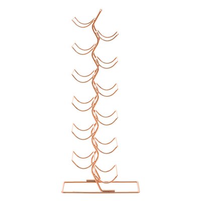 12-Bottle Wine Rack in Copper Finish SO'HOME
