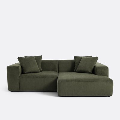 Ecksofa, gerade, Cord, Liora LA REDOUTE INTERIEURS