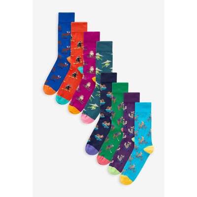 Chaussettes à motif fun, lot de 8 paires NEXT