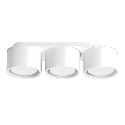 Plafonnier Aluminium Blanc Gx53 3 MODO EDEN