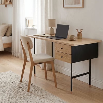 Bureau 2 tiroirs TERRE DE NUIT