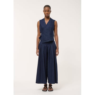 Gilet cache-cœur en denim HUMILITY