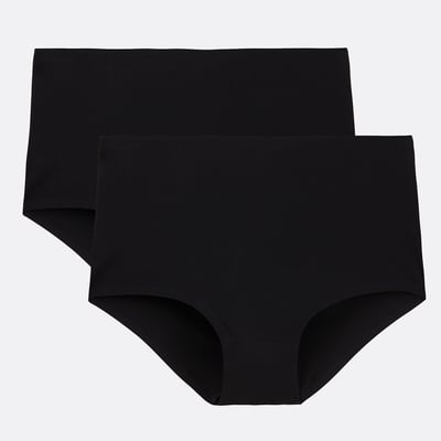 Комплект из 2 трусиков с высокой талией из микрофибры Invisible / Инвизибл LA REDOUTE COLLECTIONS