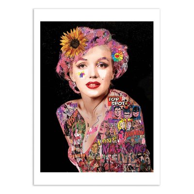 Affiche d’art 50 x 70 cm - Marylin Version 2 - Mr Pablo Costa WALL EDITIONS