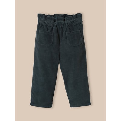 Pantalon paperbag  en velours CYRILLUS