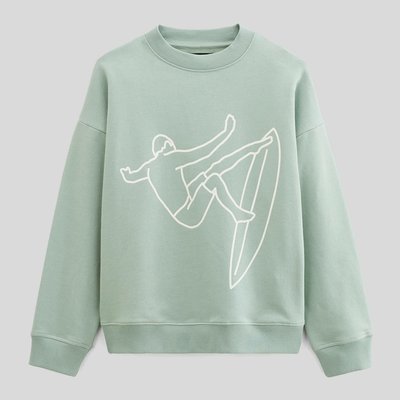 Sweat imprimé en coton BIO GOTS MONOPRIX