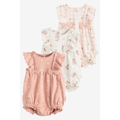 Barboteuse bébé avec nœud, lot de 3 NEXT