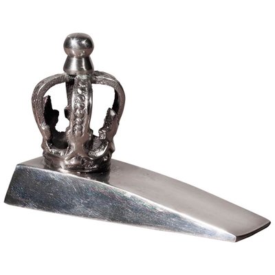 Cale-porte en métal argenté 5x8x12cm WADIGA