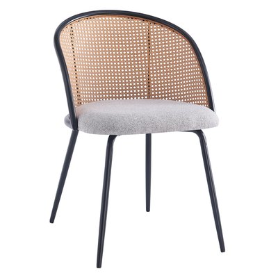 Lot de 2 chaises métal et cannage, KOBE NORDLYS