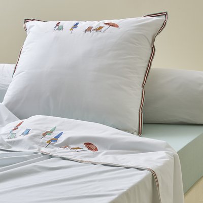 Drap brodé PLEIN SOLEIL SYLVIE THIRIEZ