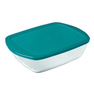 Plat de conservation rectangulaire en verre avec couvercle 2,5 L - Cook & Store PYREX