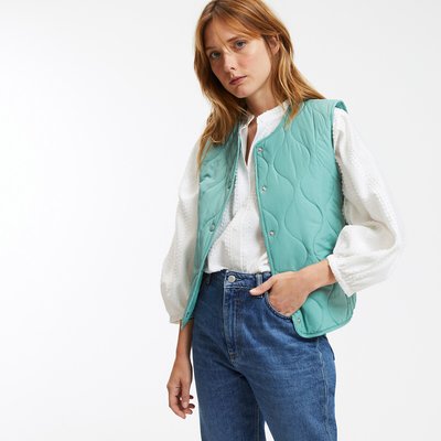 Жилет стеганый на кнопках LA REDOUTE COLLECTIONS