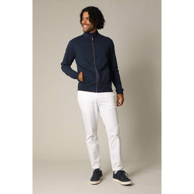 Sweat homme coupe classique avec col montant zippé POWER DEELUXE