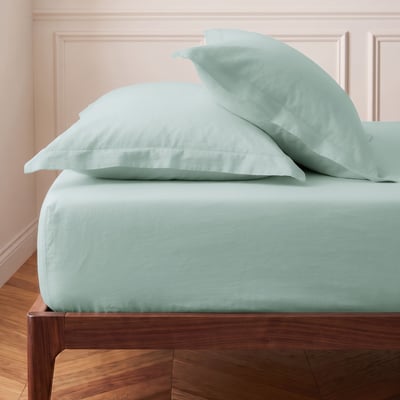 Drap housse en percale de coton bonnet 30 cm SOFT PERCALE SENSEI MAISON