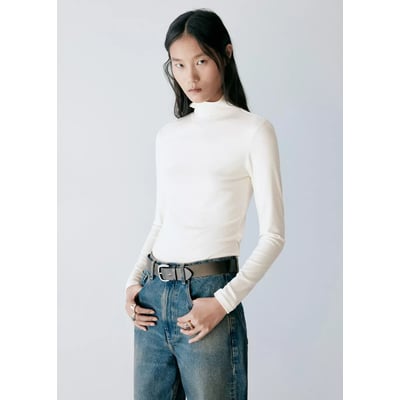 T-shirt à col montant MANGO
