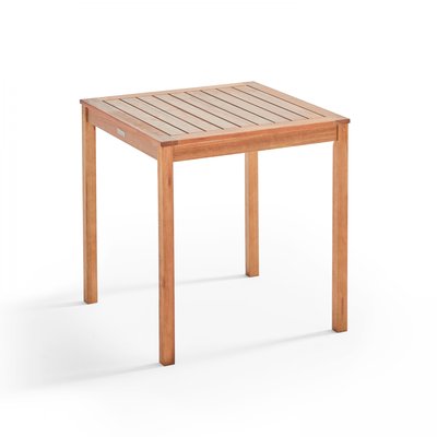 Table bistrot carrée en bois d'eucalyptus, SETE OVIALA