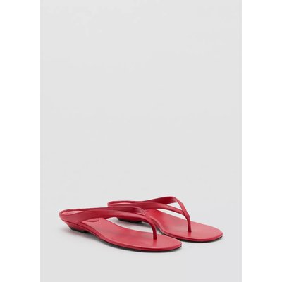 Sandales compensées cuir MANGO
