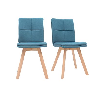 Chaises scandinaves en tissu et bois (lot de 2) THEA MILIBOO