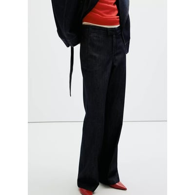 Pantalon en denim taille mi-haute MANGO