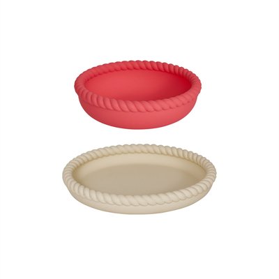 Assiette et bol en silicone Mini OYOY LIVING DESIGN