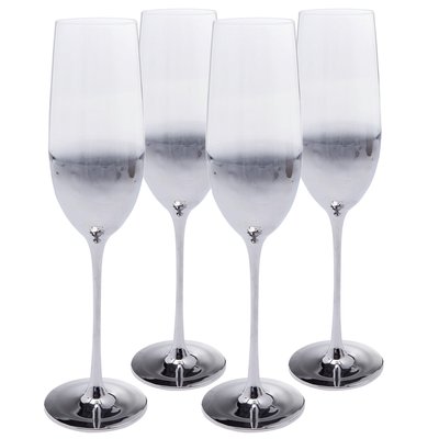 Lot de 4 flûtes à champagne, NIGHT SKY KARE DESIGN