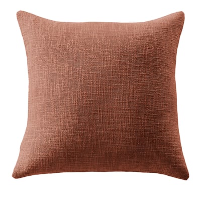 Coussin 45x45 cm Coton Terracotta EDEN
