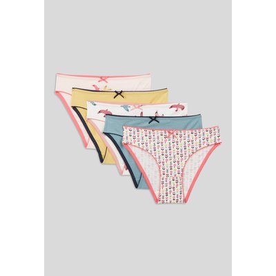 Lot de 5 culottes imprimés en coton BIO, certifié OEKO-TEX MONOPRIX KIDS