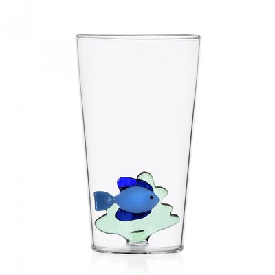 Verre Longdrink Poisson Bleu ICHENDORF