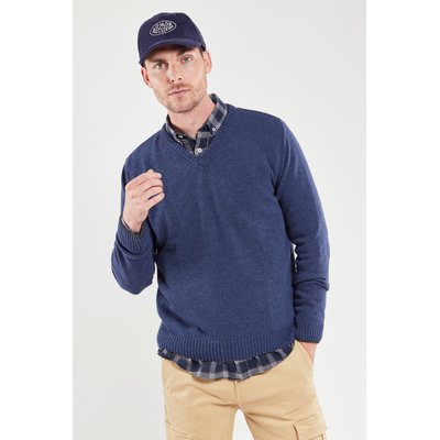 Pull col V en laine BERAC GUY DE BERAC