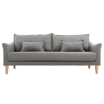 Canapé scandinave 3 places en tissu et bois KATE MILIBOO