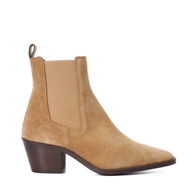 Bottines cuir naturel femme top