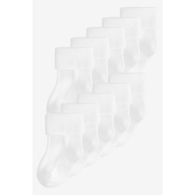 Chaussettes à ourlet roulé, lot de 10 NEXT