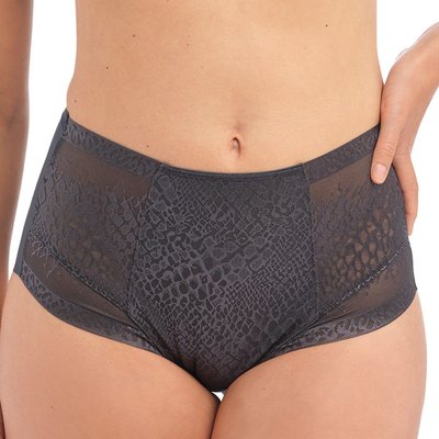 Culotte haute microfibre et dentelle effet serpent ENVISAGE FANTASIE