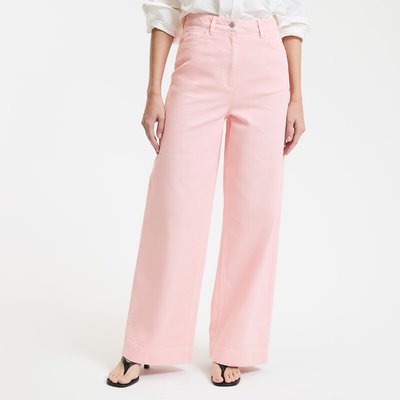 Breite, hoch geschnittene Hose aus Baumwoll-Twill LA REDOUTE COLLECTIONS